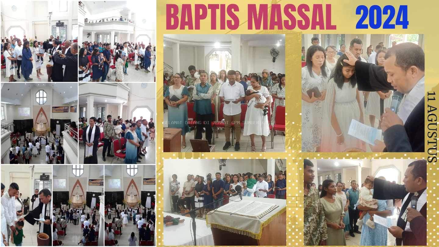 BAPTISAN MASSAL GRATIS, MINGGU, 11 AGUSTUS 2024