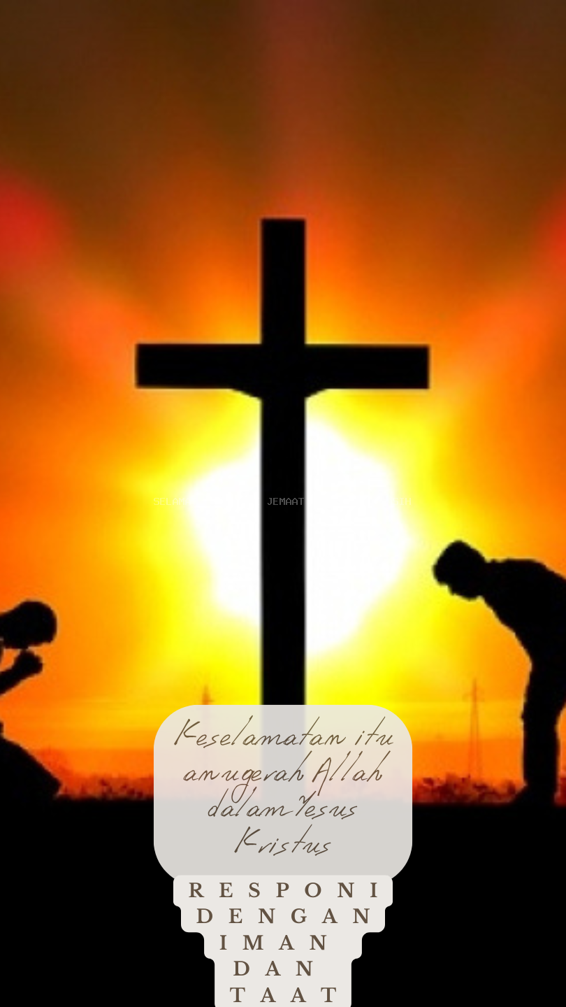 SANTAPAN HARIAN KELUARGA, SENIN, 21 OKTOBER 2024, Keselamatan Terwujud dalam Hidup Baru