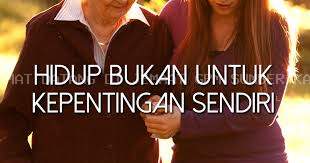 SANTAPAN HARIAN KELUARGA, Senin 20 Januari 2025, Tidak Mementingkan Diri Sendiri