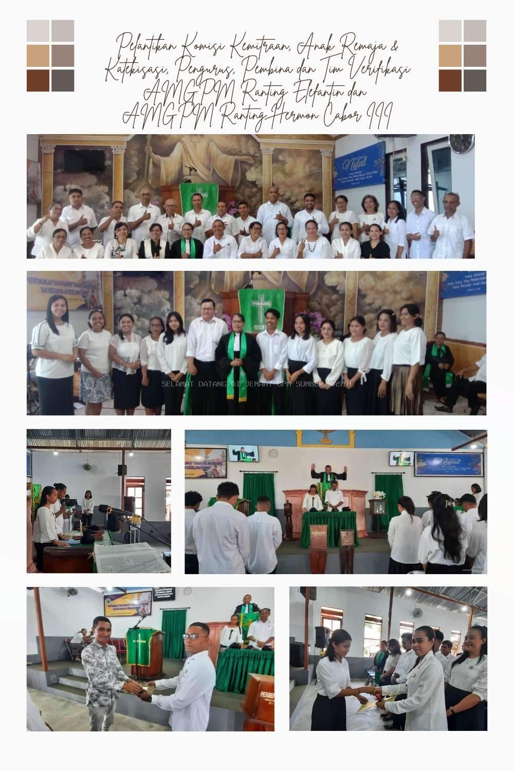 JEMAAT GPM SUMBER KASIH MELANTIK KOMISI, PENGURUS, PEMBINA & TIM VERIFIKASI