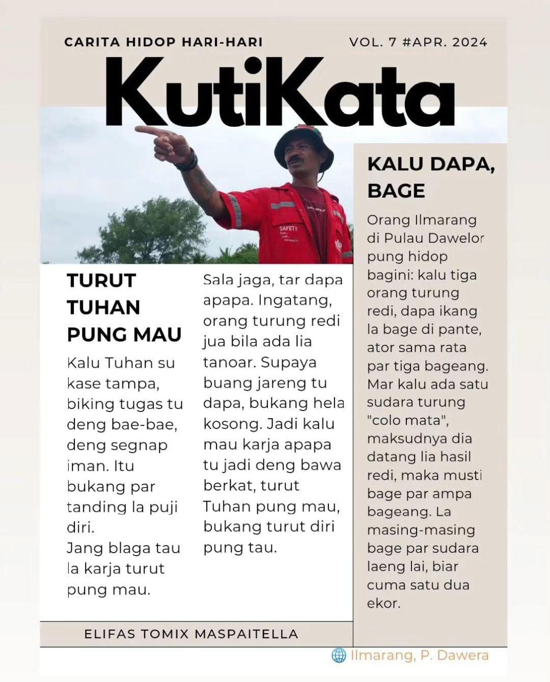 Kalu dapa, bage